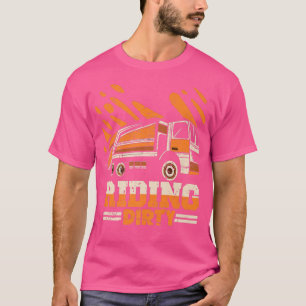 T-shirt Riding Dirty Garbage Trash Lorry For Men Wom