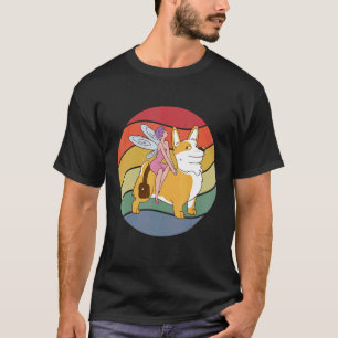 T-shirt Riding Fairy Corgi