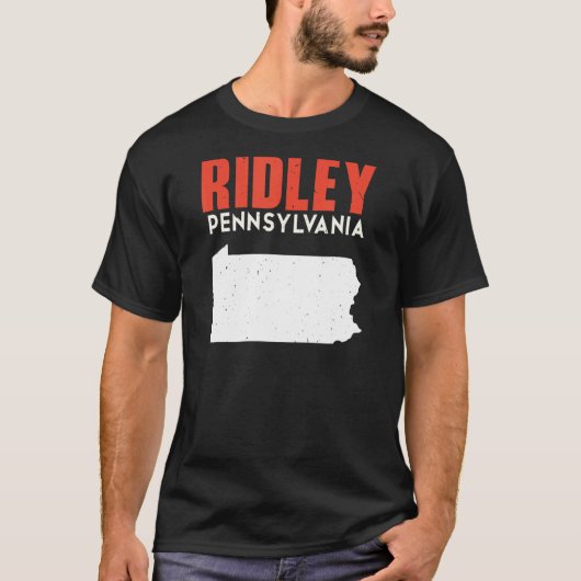 T-shirt Ridley Pennsylvania USA State America Travel (Devant)