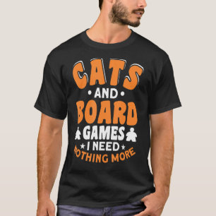 T-shirt rien de plus chat chats jeu de société jeux 5