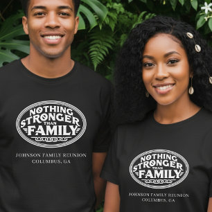 T-shirt Rien de plus fort que la réunion de famille noir