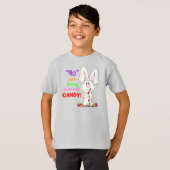 T-shirt Rien de tel que trop de bonbons - lapin de Pâques (Devant entier)