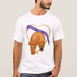 T-shirt Rien n'aboutent la pièce en t pourpre d'or de