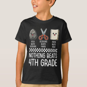T-shirt Rien Ne bat la 4e année Drôle Retourner à l'école
