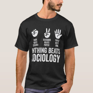 T-shirt Rien ne bat la sociologie Pierre Feuille Ciseaux D