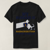 T-shirt Rien Ne Me Fait Peur Massachusettsan Mari Massachu (Design devant)