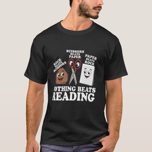 T-shirt Rien ne vaut la lecture de Pierre Feuille Ciseaux (Devant)