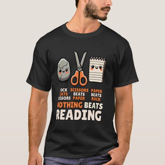 T-shirt Rien ne vaut la lecture de Pierre Feuille Ciseaux (Devant)