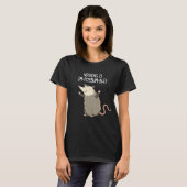 T-shirt Rien N'Est Im-possum-ble Funny Possum Pun Dark BG (Devant entier)