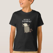 T-shirt Rien N'Est Im-possum-ble Funny Possum Pun Dark BG (Devant)