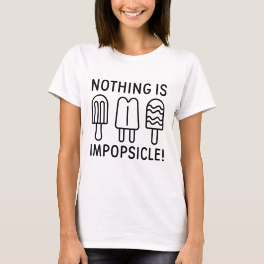 T-shirt Rien N'Est Impopsicle (Devant)