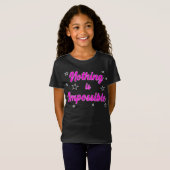 T-Shirt Rien N'Est Impossible Inspirer L'Tee Motivationnel (Devant entier)
