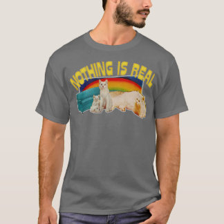 T-shirt Rien n'est vraiment nihiliste Rainbow Cats Design