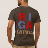 T-SHIRT RIGA LETTONIE (Dos)