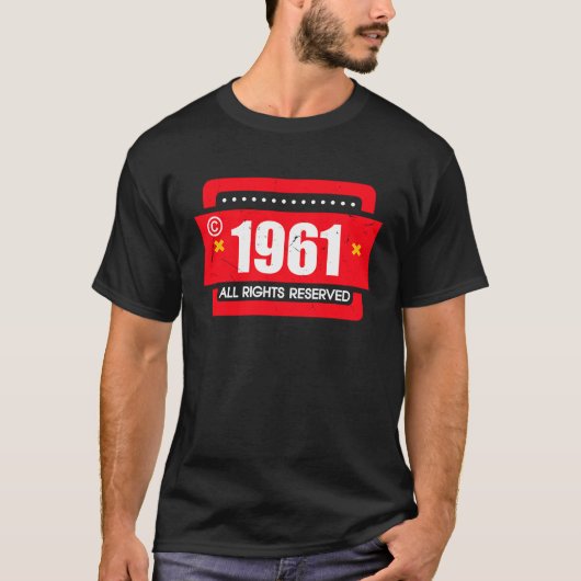 T-shirt right 1961 All Rights Reserve (Devant)