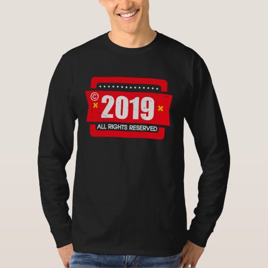 T-shirt right 2019 All Rights Reserve (Devant)