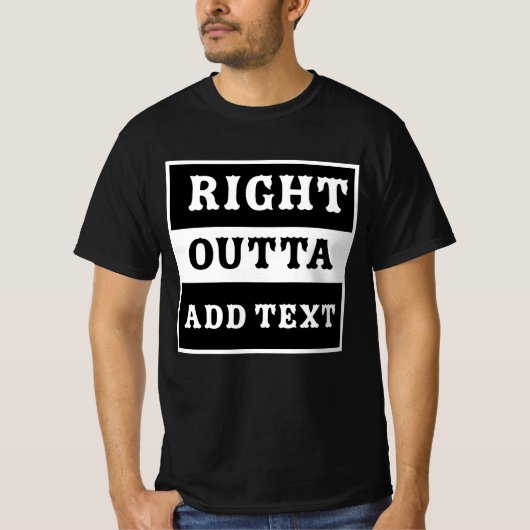 T-shirt "Right Outta" (Devant)