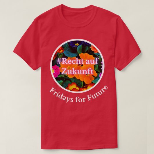 T-shirt Right to the future Fridays for Future 1 (Design devant)