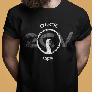 T-shirt Rigolo Oldtimer 2cv Duck Off Statement