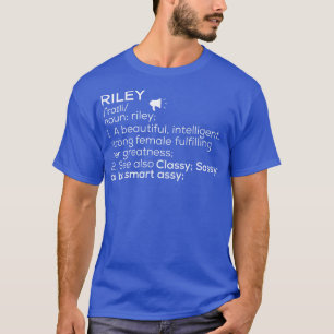 T-shirt Riley Nom Riley Définition Riley Nom Femme Rile