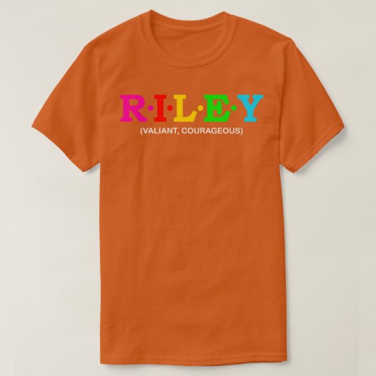T-shirt Riley Valiant Courageux 1 (Design devant)