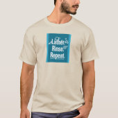 T-shirt Rincer Lather Répéter Blanc Gfx Aqua Stripes (Devant)