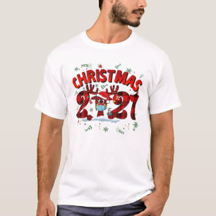 T-shirt Rindeer En Masque S Drôle Joyeux Noël 2021
