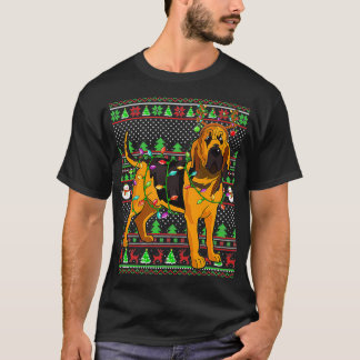 T-shirt Rinder de famille de Noël jumelé vilain sanglant s