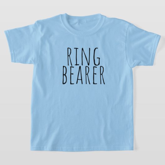 T-shirt Ring Bearer Bridal Party Wedding (Poser)