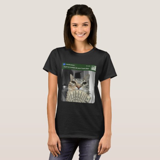 T-shirt Ring Cat With Motion Meme  (Devant entier)