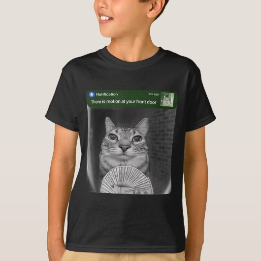 T-shirt Ring Cat With Motion Meme  (Devant)