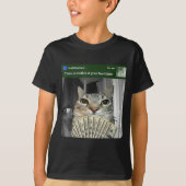 T-shirt Ring Cat With Motion Meme  (Devant)