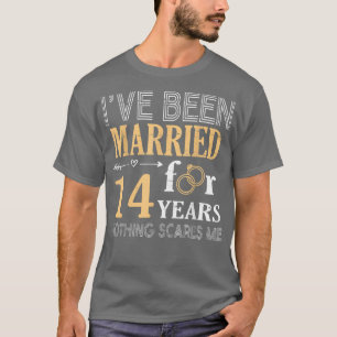 T-shirt Ring Couple Ive Été Marié Depuis 14 Ans Rien