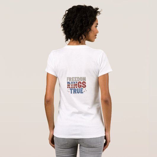 T-shirt Ring de liberté vrai (Dos entier)