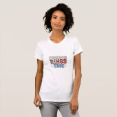 T-shirt Ring de liberté vrai (Devant entier)