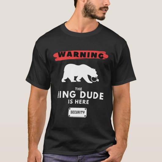 T-shirt Ring Security  for Boy Ring Dude Bearer Wedding (Devant)