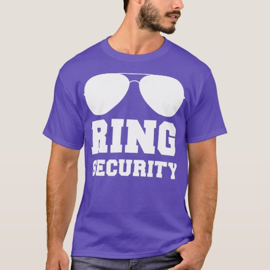 T-shirt Ring Security   Ring Bearer  Boys Wedding Party (Devant)