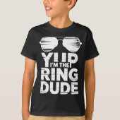 T-shirt Ring Security Wedding Party Funny Ring Bearer  (Devant)