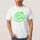 T-shirt Ringard, alien de geek (Devant)