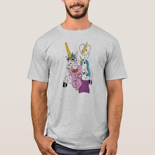 T-shirt ringard de licorne (Devant)