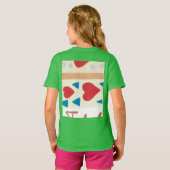 T-shirt Ringer de la fille Love Path (Dos entier)