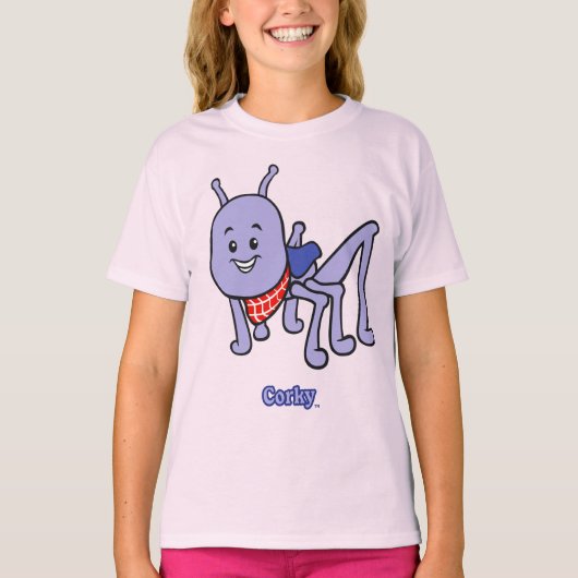 T-Shirt Ringer Filles Corky (Devant)
