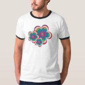 T-shirt Ringer Fleur Peculiar (Devant)