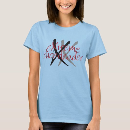 T-shirt Ringer Pom-pom girl extrême (Devant)