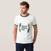 T-shirt Ringer pour hommes WKD (Devant entier)