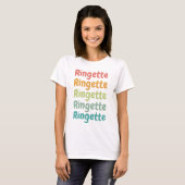 T-shirt Ringette Cute Retro Lecteur Ringette Cadeaux (Devant entier)