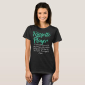 T-shirt Ringette Rebel. Soyez courageux et jouez (Devant entier)