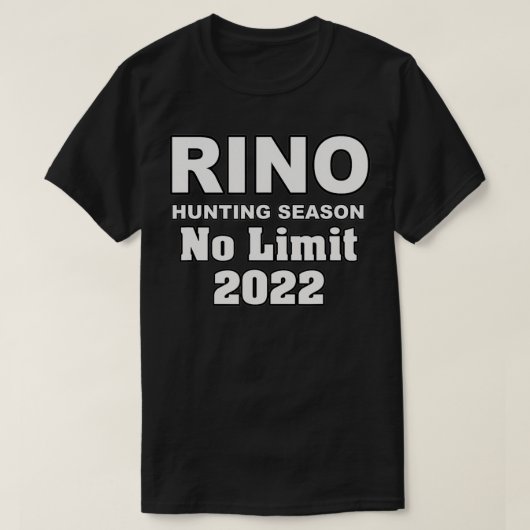 T-SHIRT RINO HUNTING SEASON (Design devant)
