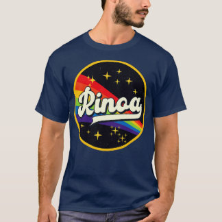 T-shirt Rinoa Arc En Ciel Dans L'Espace Style Vintage