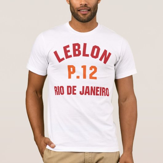 T-shirt Rio de Janeiro de Leblon Posto 12 (Devant)